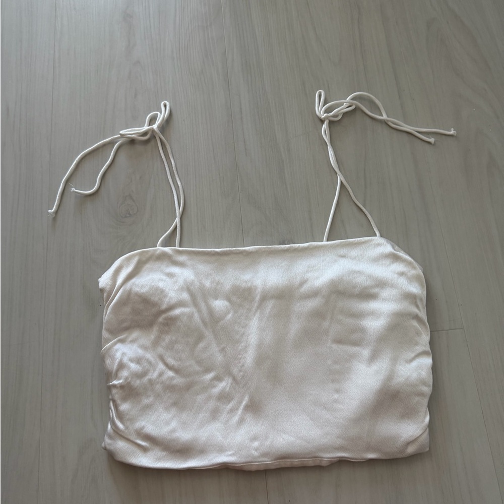 Zara Cream Tie-Strap Camisole